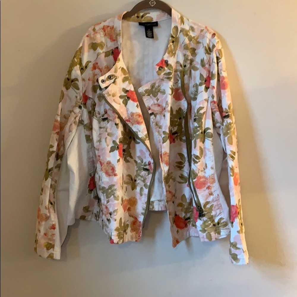 Lane Bryant floral jacket